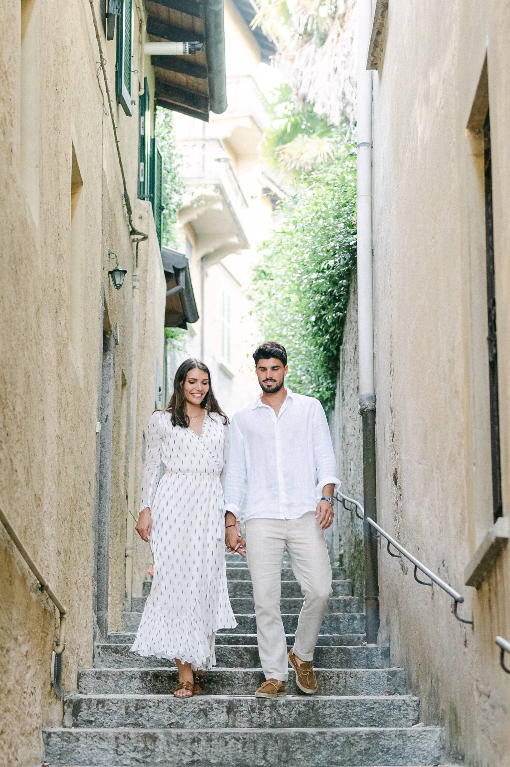 séance photo de couple pré mariage en Italie